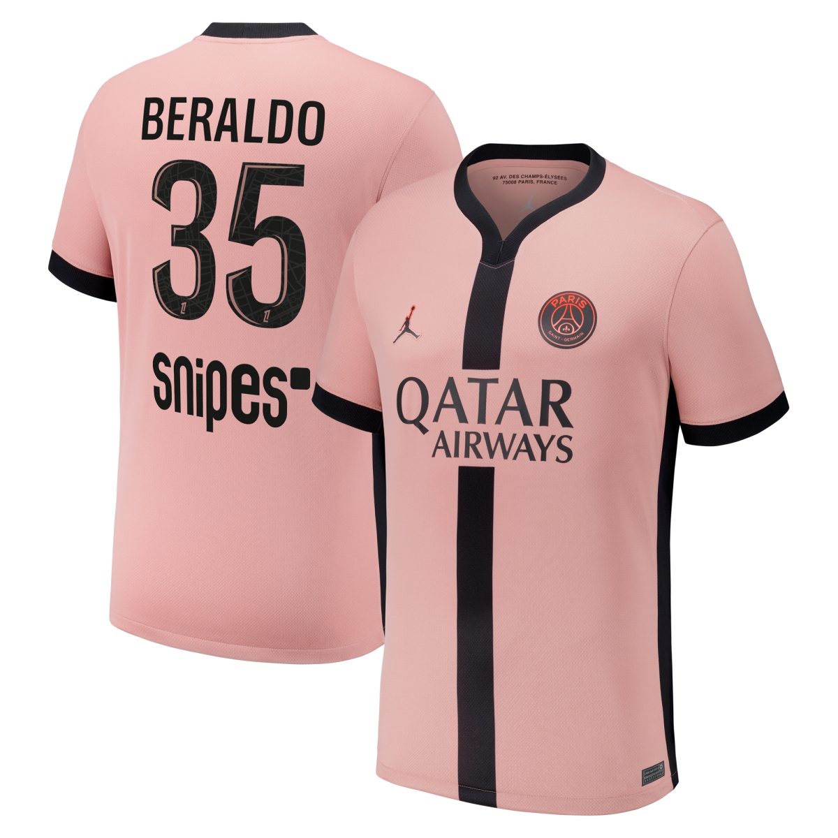 maglia psg x jordan terzo stadio 2024-25 con stampa beraldo 35 Collezione | Kit e Maglie PSG