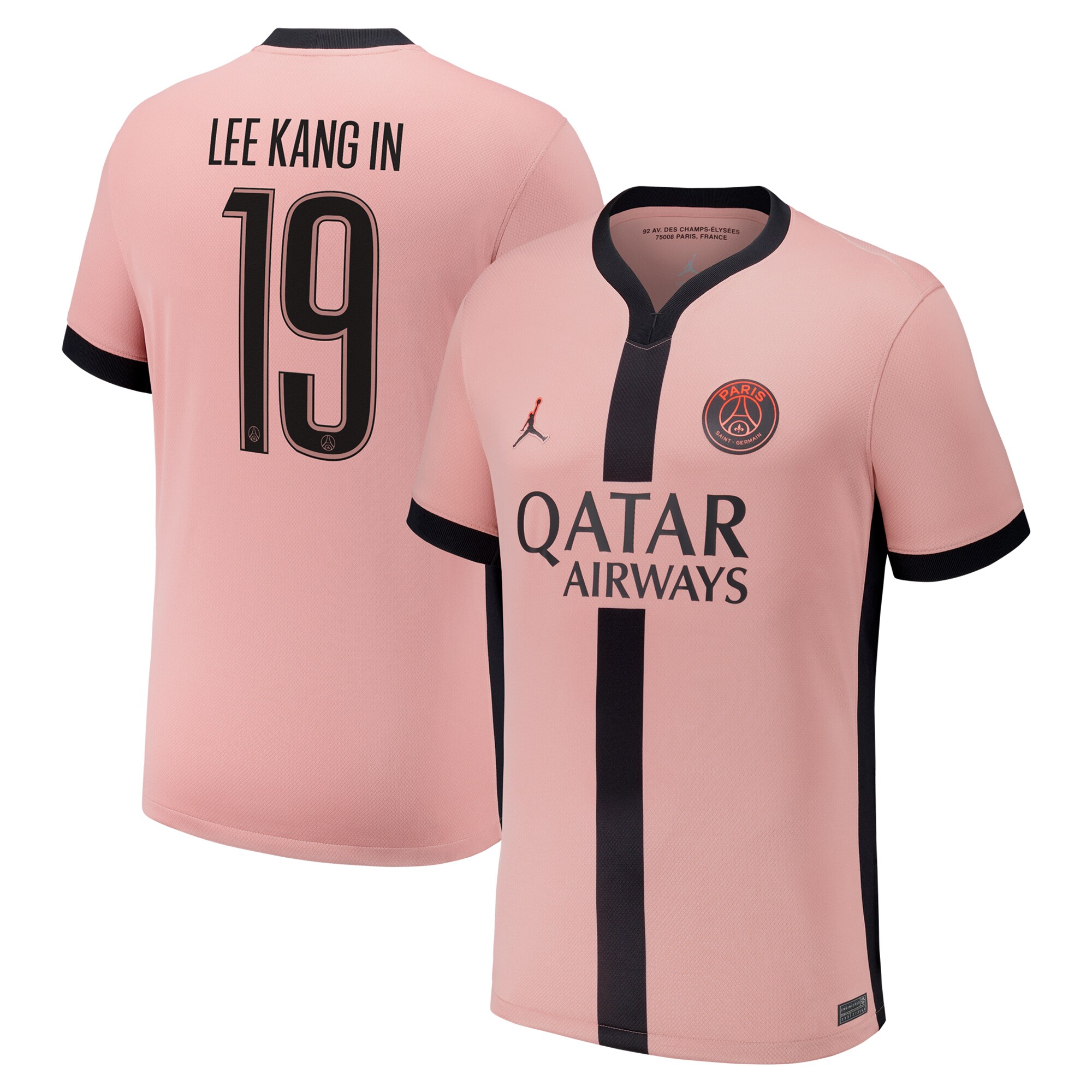 maglia psg x jordan terzo stadio 2024-25 con stampa cup lee kang in 19 Collezione | Kit e Maglie PSG