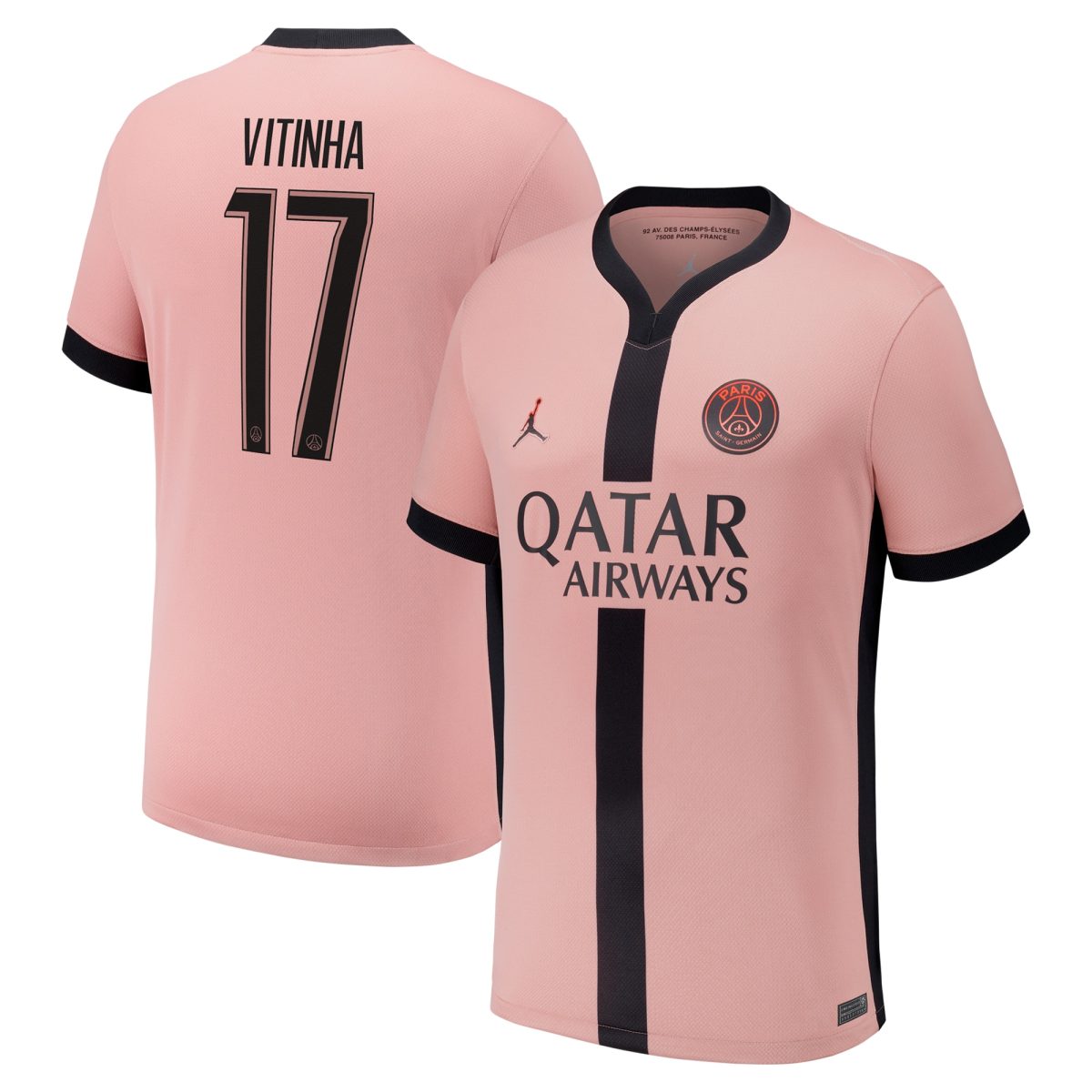 maglia psg x jordan terzo stadio 2024-25 con stampa cup vitinha 17 Collezione | Kit e Maglie PSG