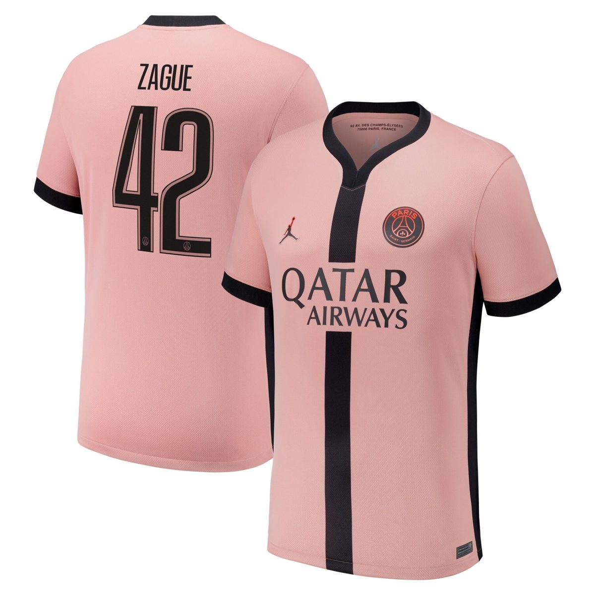 maglia psg x jordan terzo stadio 2024-25 con stampa cup zague 42 Collezione | Kit e Maglie PSG