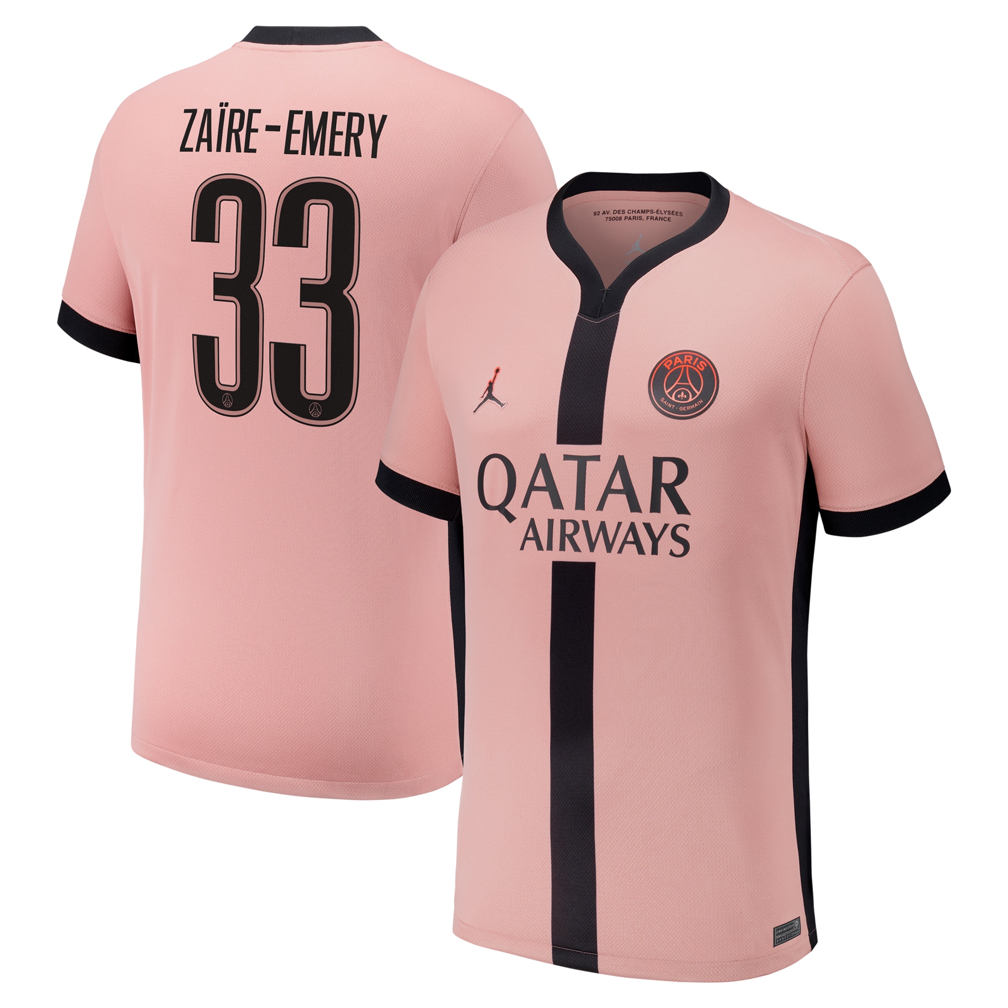 maglia psg x jordan terzo stadio 2024-25 con stampa cup zaire-emery 33 Collezione | Kit e Maglie PSG