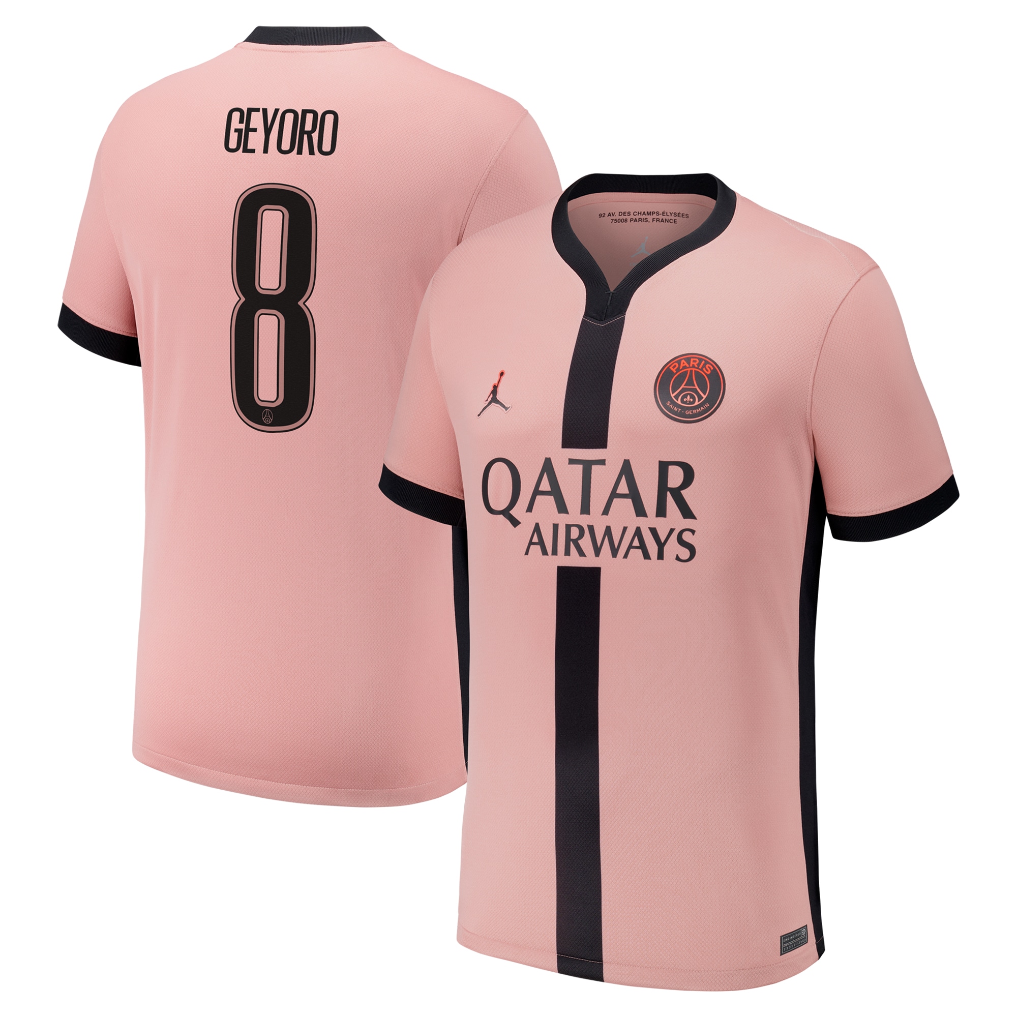 maglia psg x jordan terzo stadio 2024-25 con stampa geyoro 8 Collezione | Kit e Maglie PSG