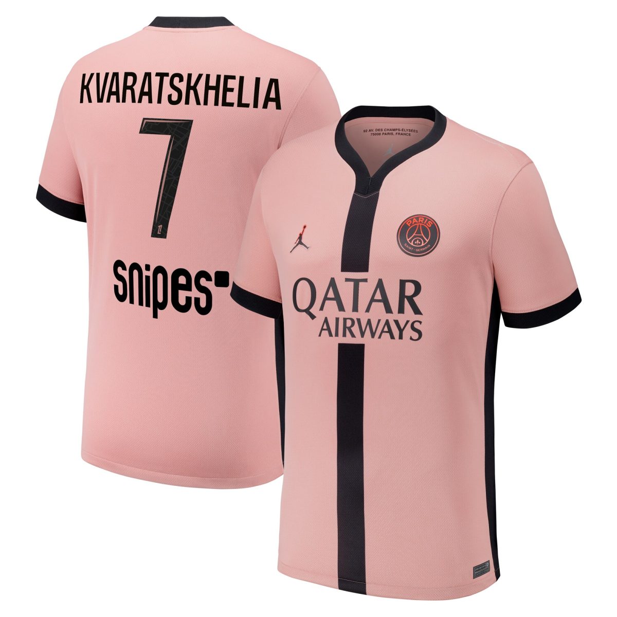 maglia psg x jordan terzo stadio 2024-25 con stampa kvaratskhelia 7 Collezione | Kit e Maglie PSG