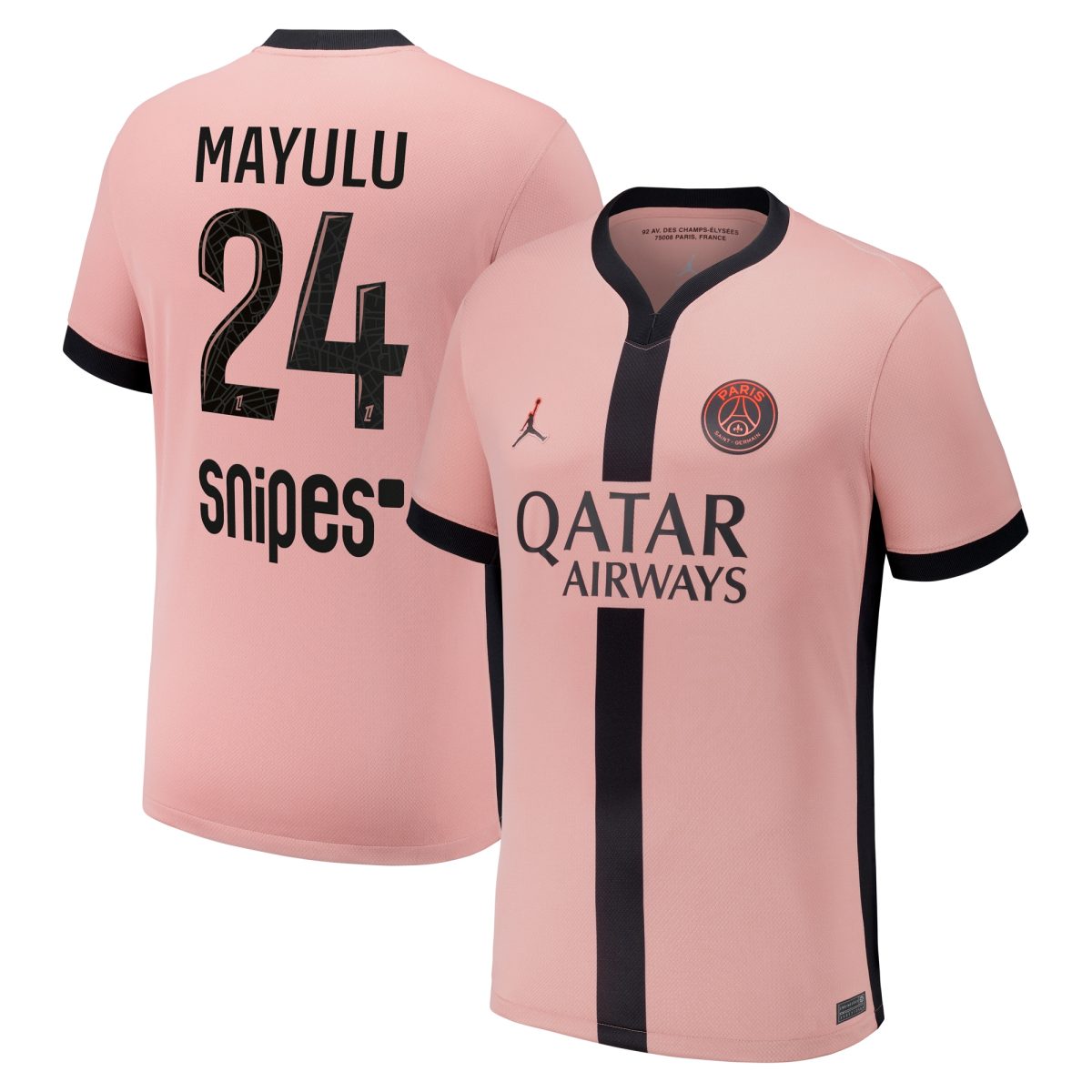 maglia psg x jordan terzo stadio 2024-25 con stampa mayulu 24 Collezione | Kit e Maglie PSG