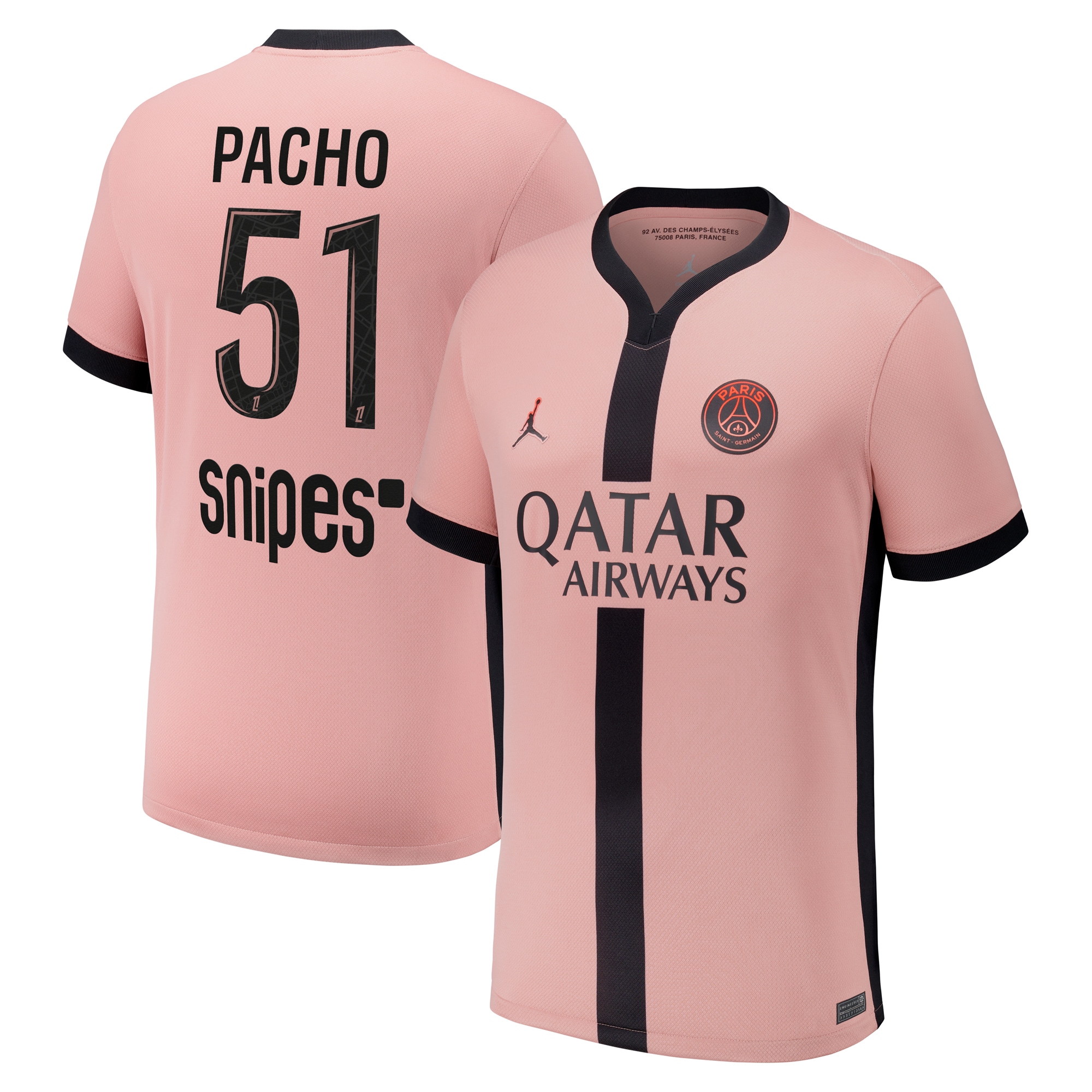 maglia psg x jordan terzo stadio 2024-25 con stampa pacho 51 Collezione | Kit e Maglie PSG