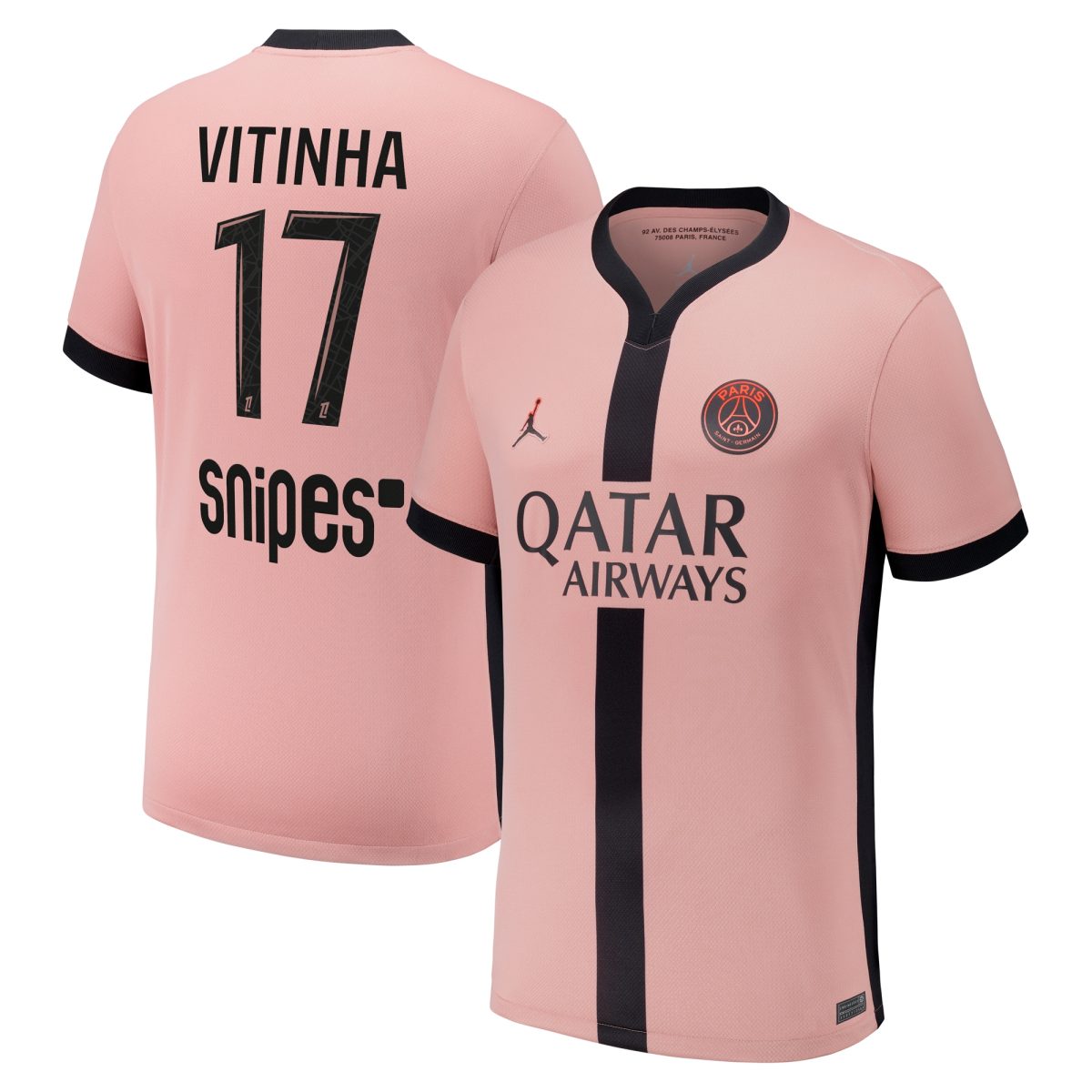 maglia psg x jordan terzo stadio 2024-25 con stampa vitinha 17 Collezione | Kit e Maglie PSG