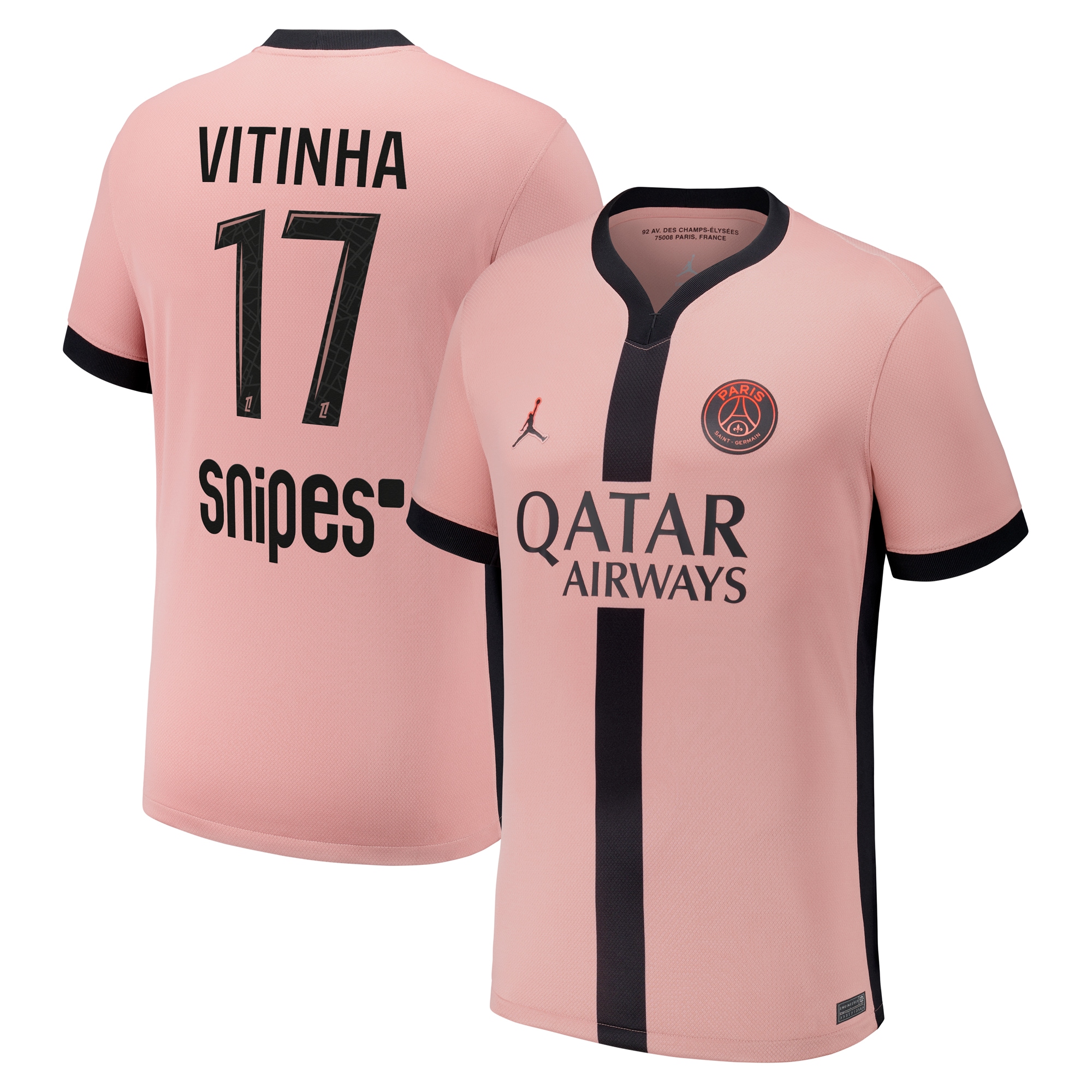 maglia psg x jordan terzo stadio 2024-25 con stampa vitinha 17 Collezione | Kit e Maglie PSG