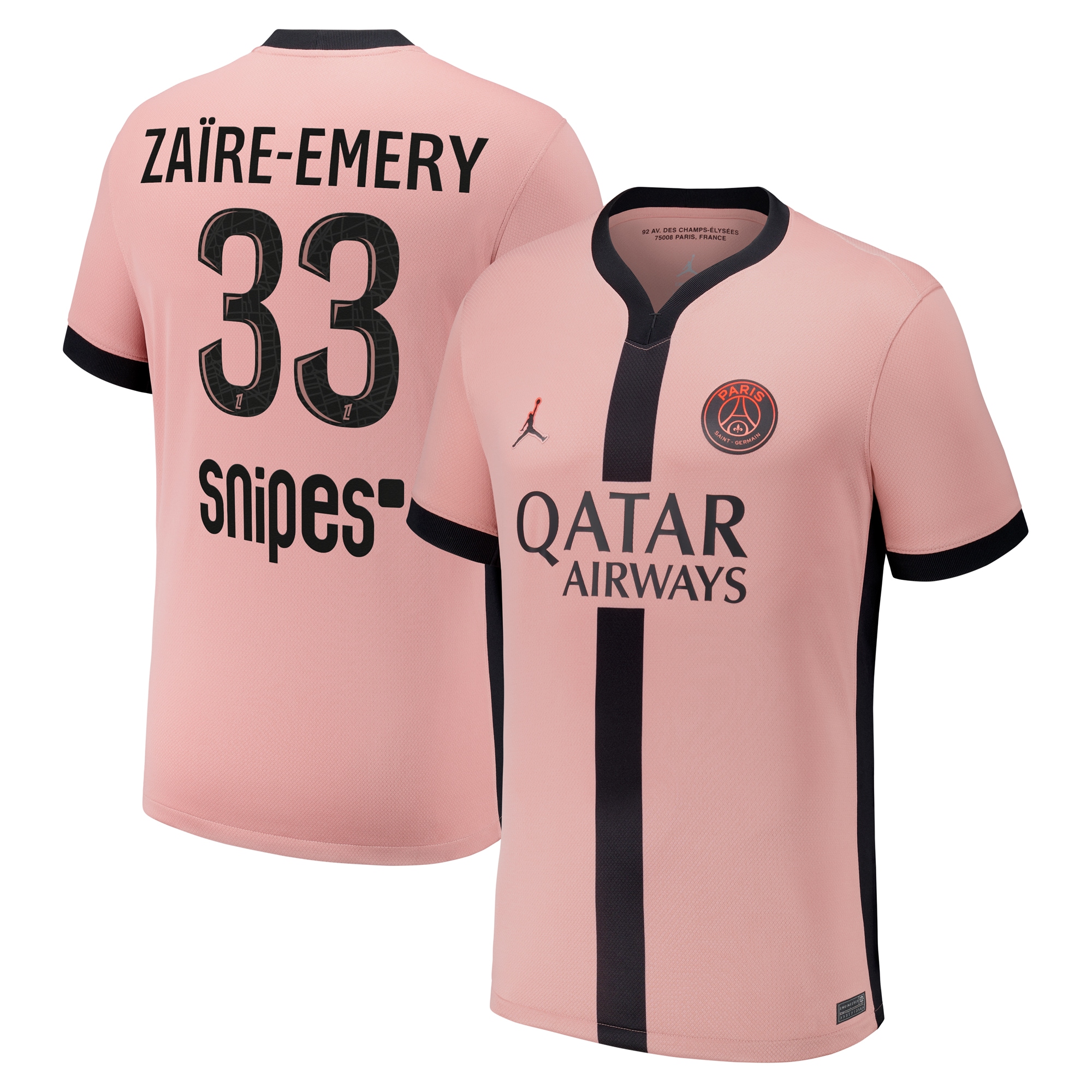 maglia psg x jordan terzo stadio 2024-25 con stampa zaire-emery 33 Collezione | Kit e Maglie PSG
