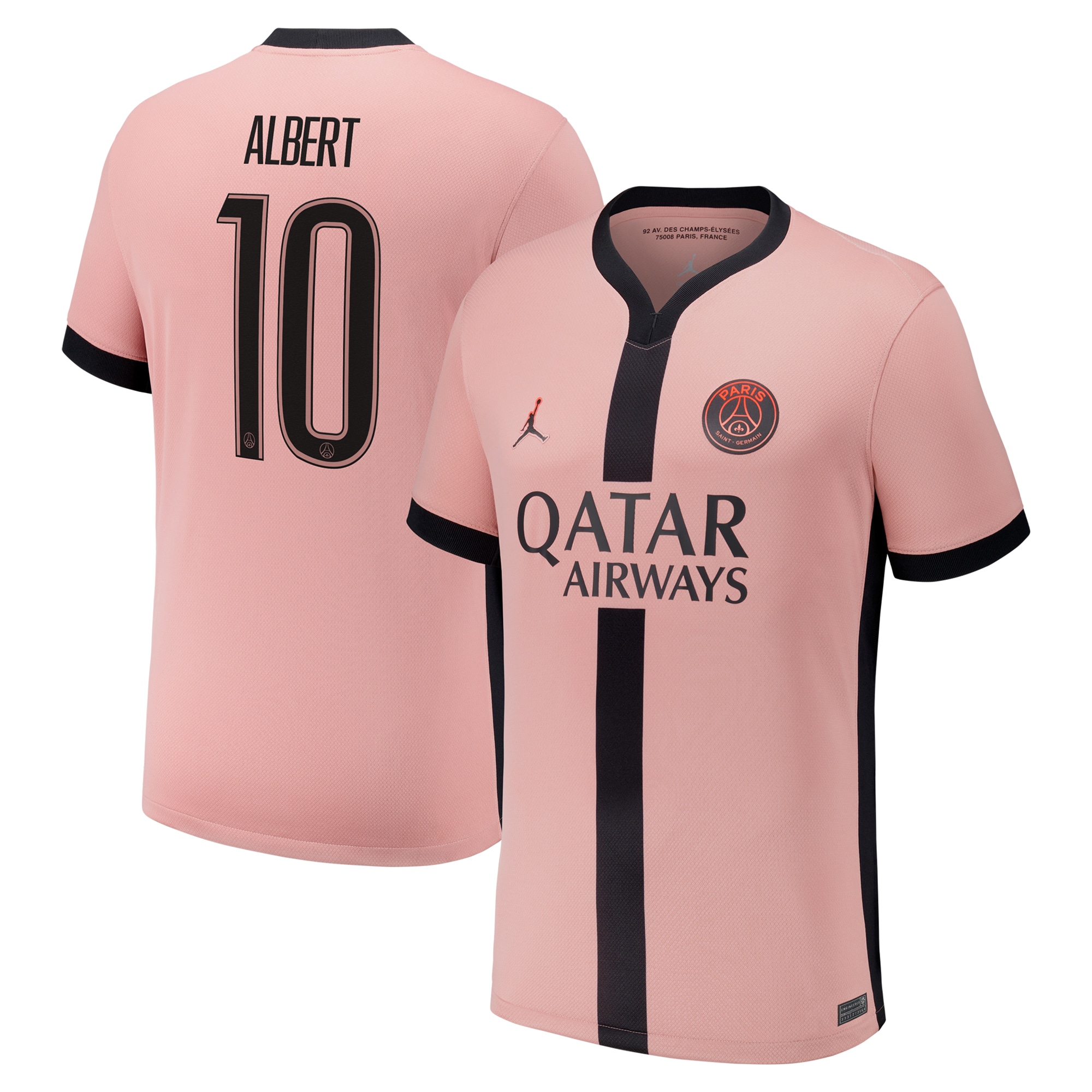 maglia terzo stadio psg jordan 2024-25 – bambini con stampa albert 10 Collezione | Kit e Maglie PSG