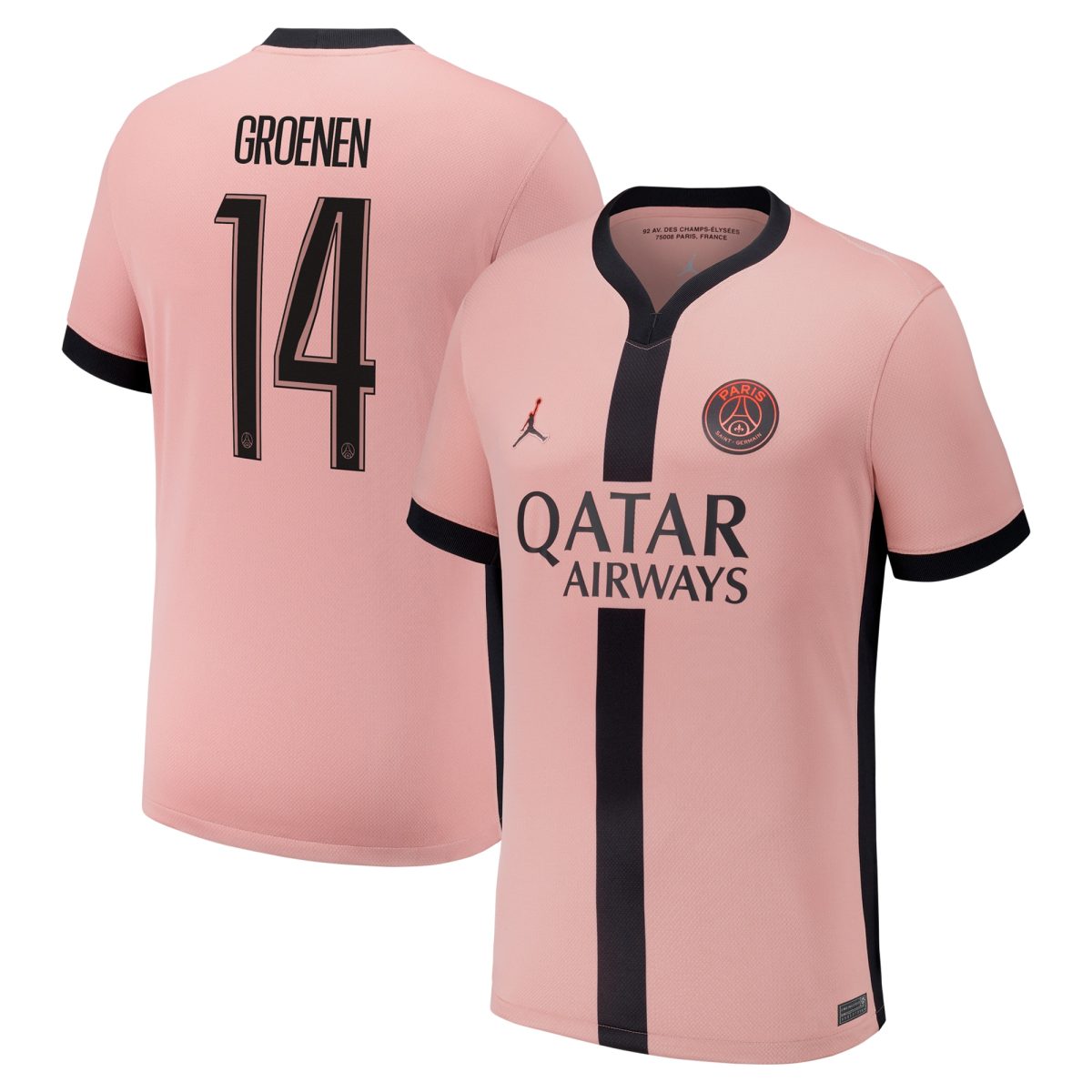 maglia terzo stadio psg jordan 2024-25 – bambini con stampa groenen 14 Collezione | Kit e Maglie PSG