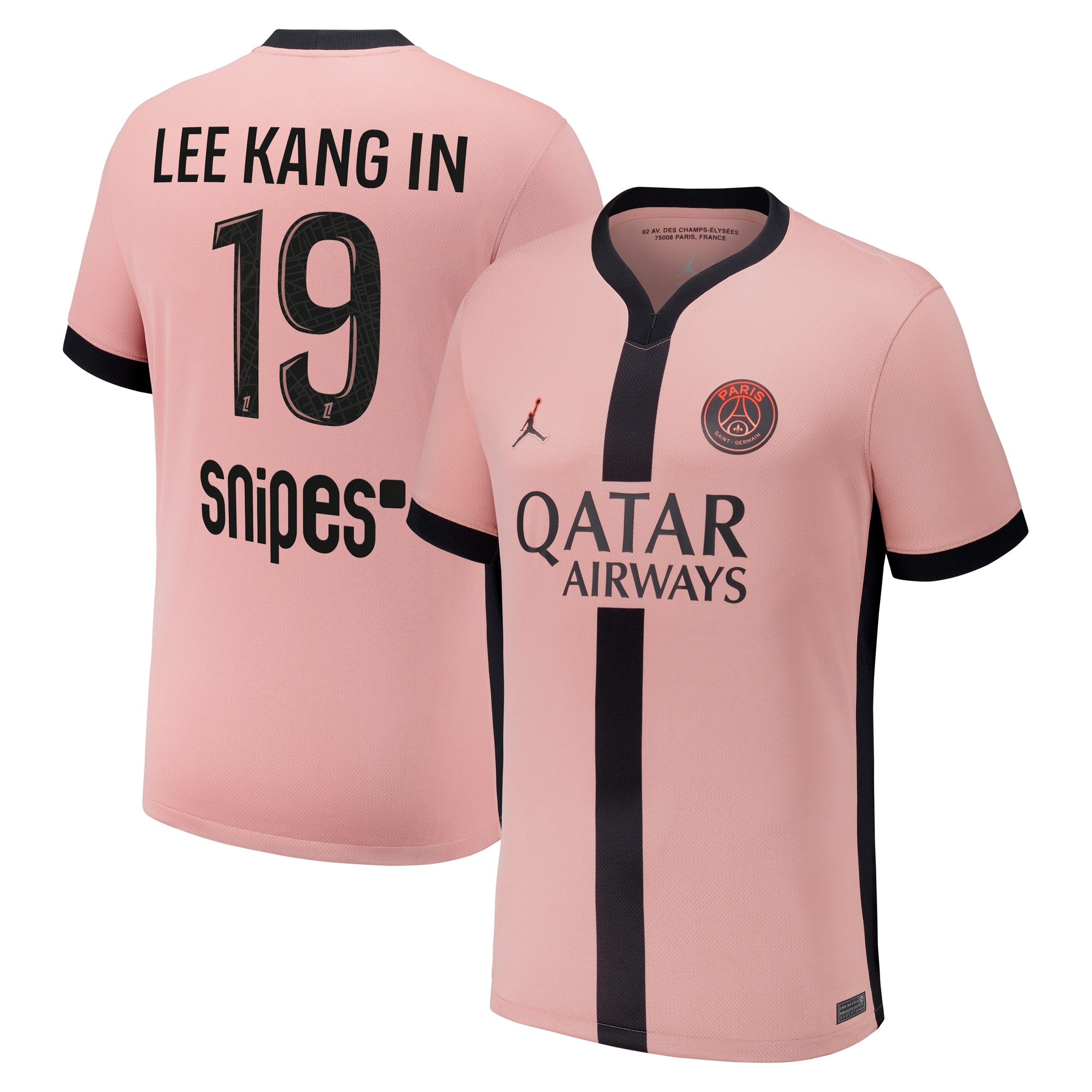 maglia terzo stadio psg jordan 2024-25 – bambini con stampa lee kang in 19 Collezione | Kit e Maglie PSG