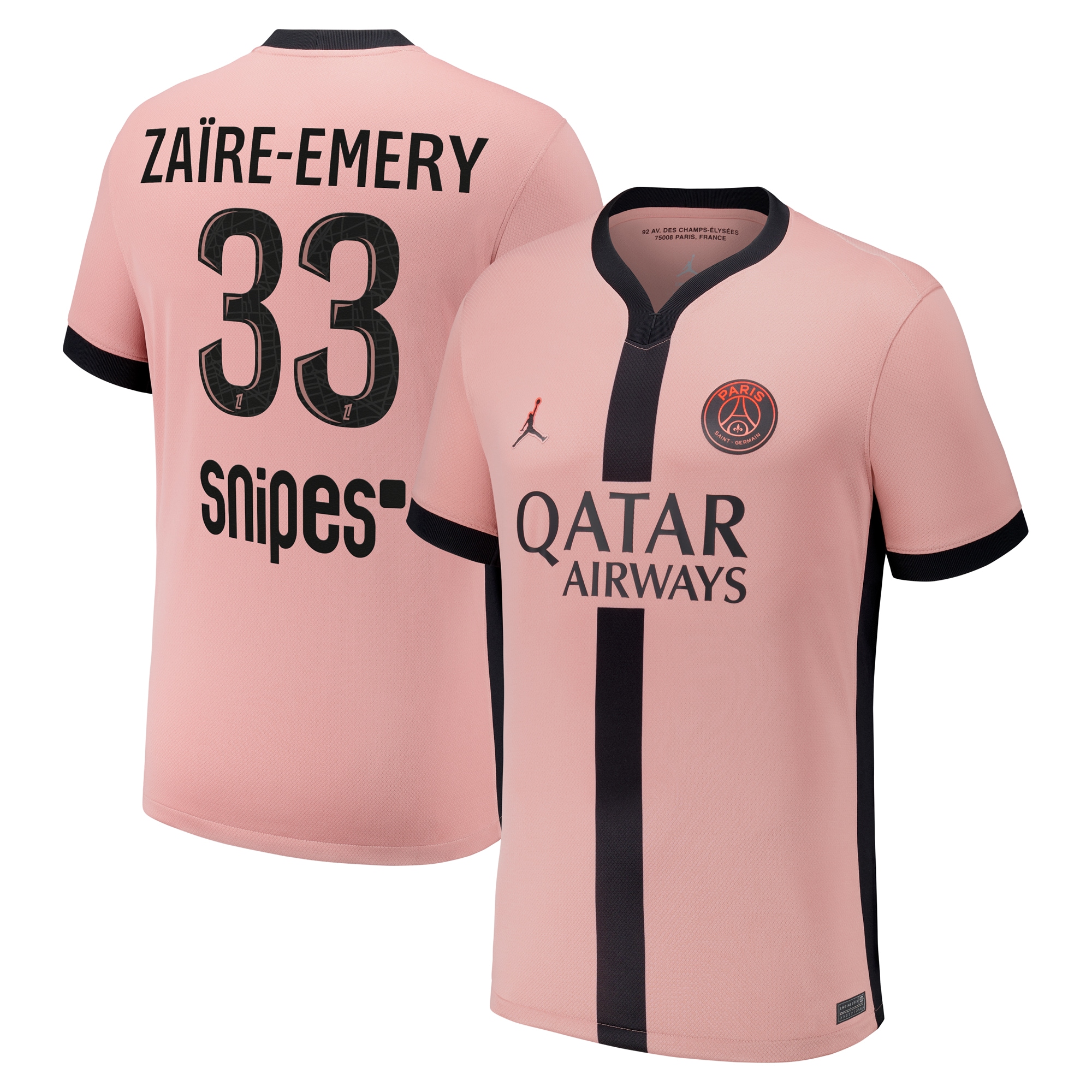 maglia terzo stadio psg jordan 2024-25 – bambini con stampa zaire-emery 33 Collezione | Kit e Maglie PSG