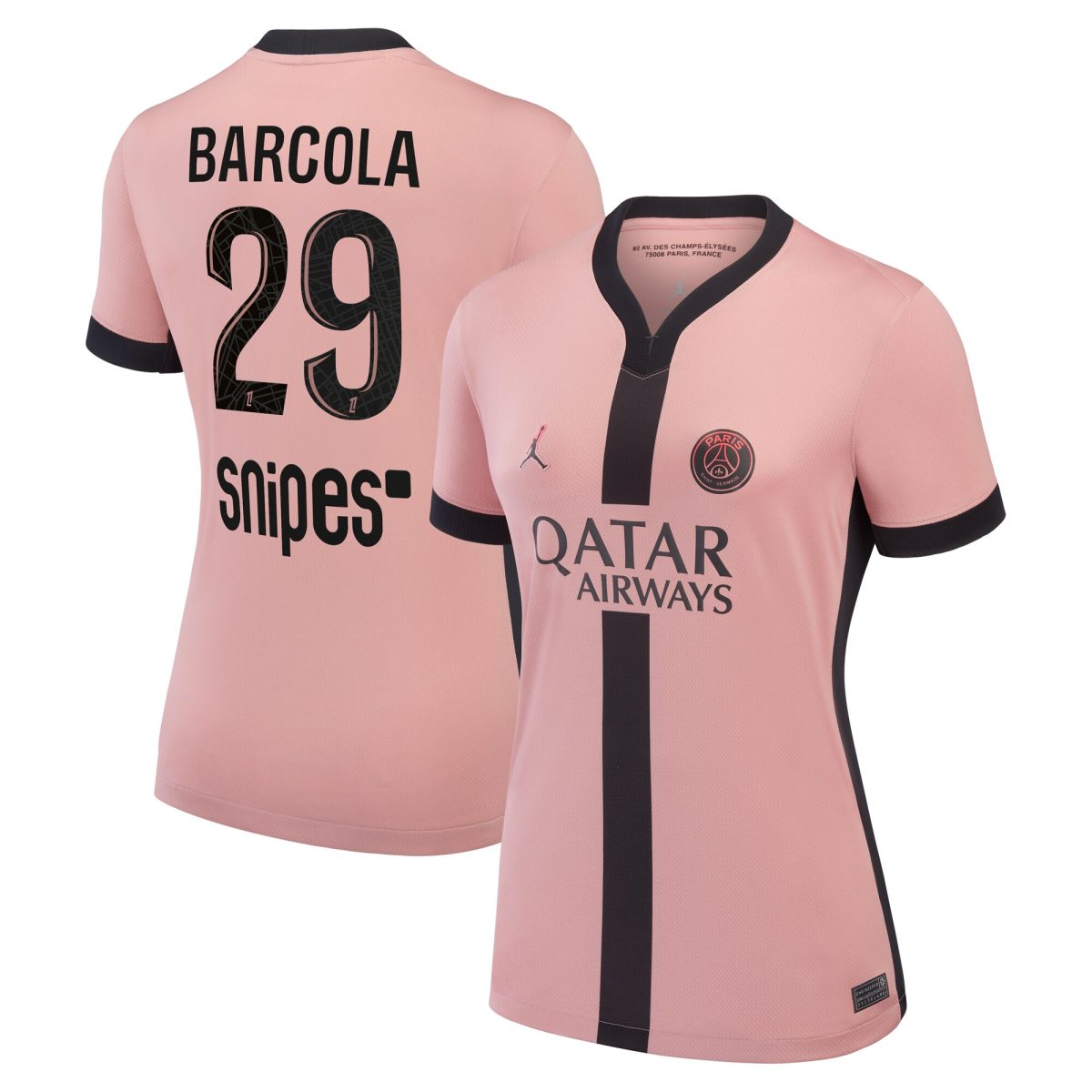 maglia terzo stadio psg jordan 2024-25 – donne con stampa barcola 29 Collezione | Kit e Maglie PSG