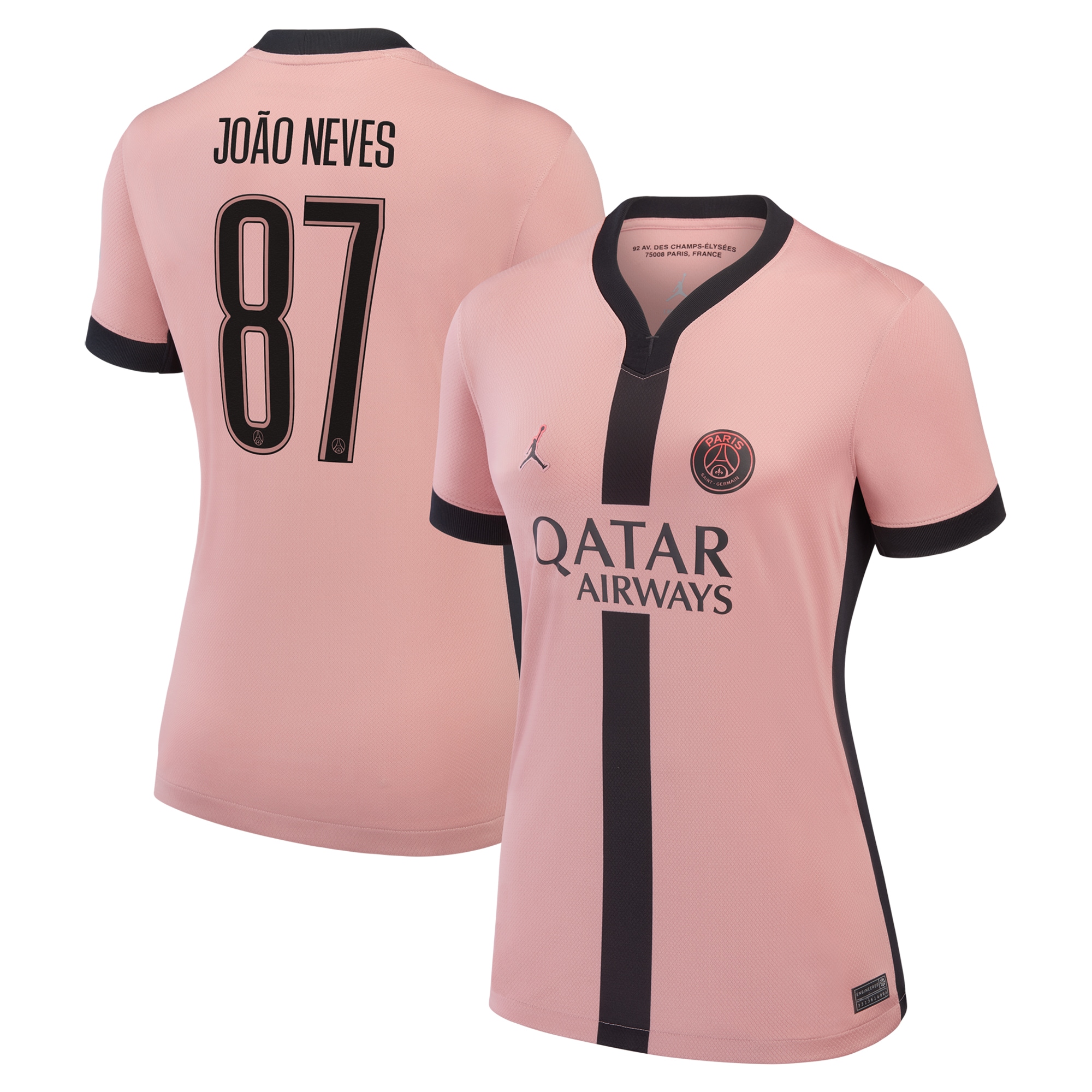 maglia terzo stadio psg jordan 2024-25 – donne con stampa cup joao neves 87 Collezione | Kit e Maglie PSG