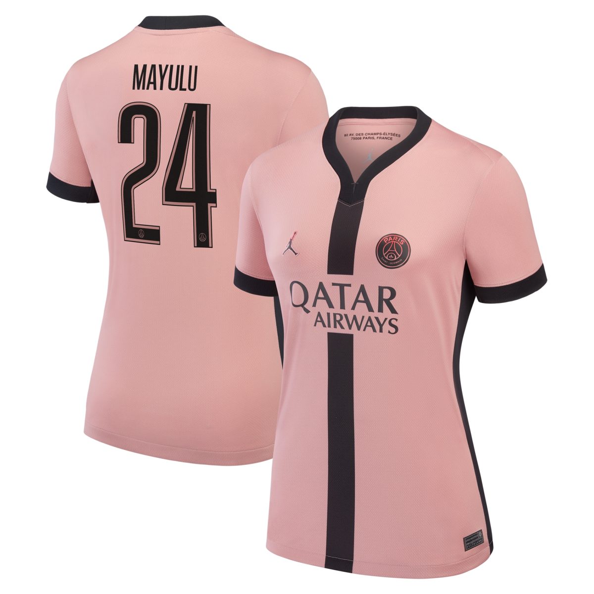 maglia terzo stadio psg jordan 2024-25 – donne con stampa cup mayulu 24 Collezione | Kit e Maglie PSG