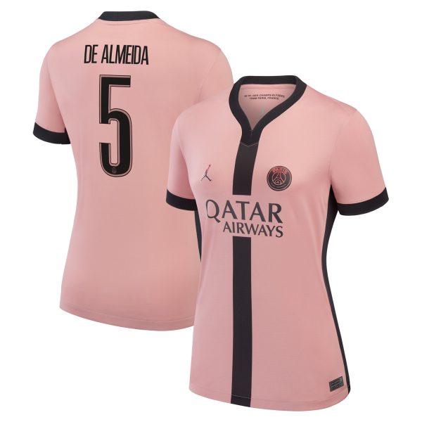 maglia terzo stadio psg jordan 2024-25 – donne con stampa de almeida 5 Collezione | Kit e Maglie PSG