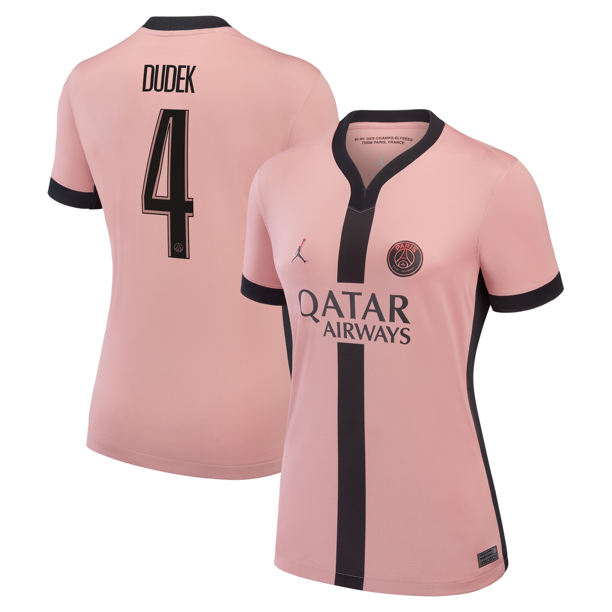 maglia terzo stadio psg jordan 2024-25 – donne con stampa dudek 4 Collezione | Kit e Maglie PSG