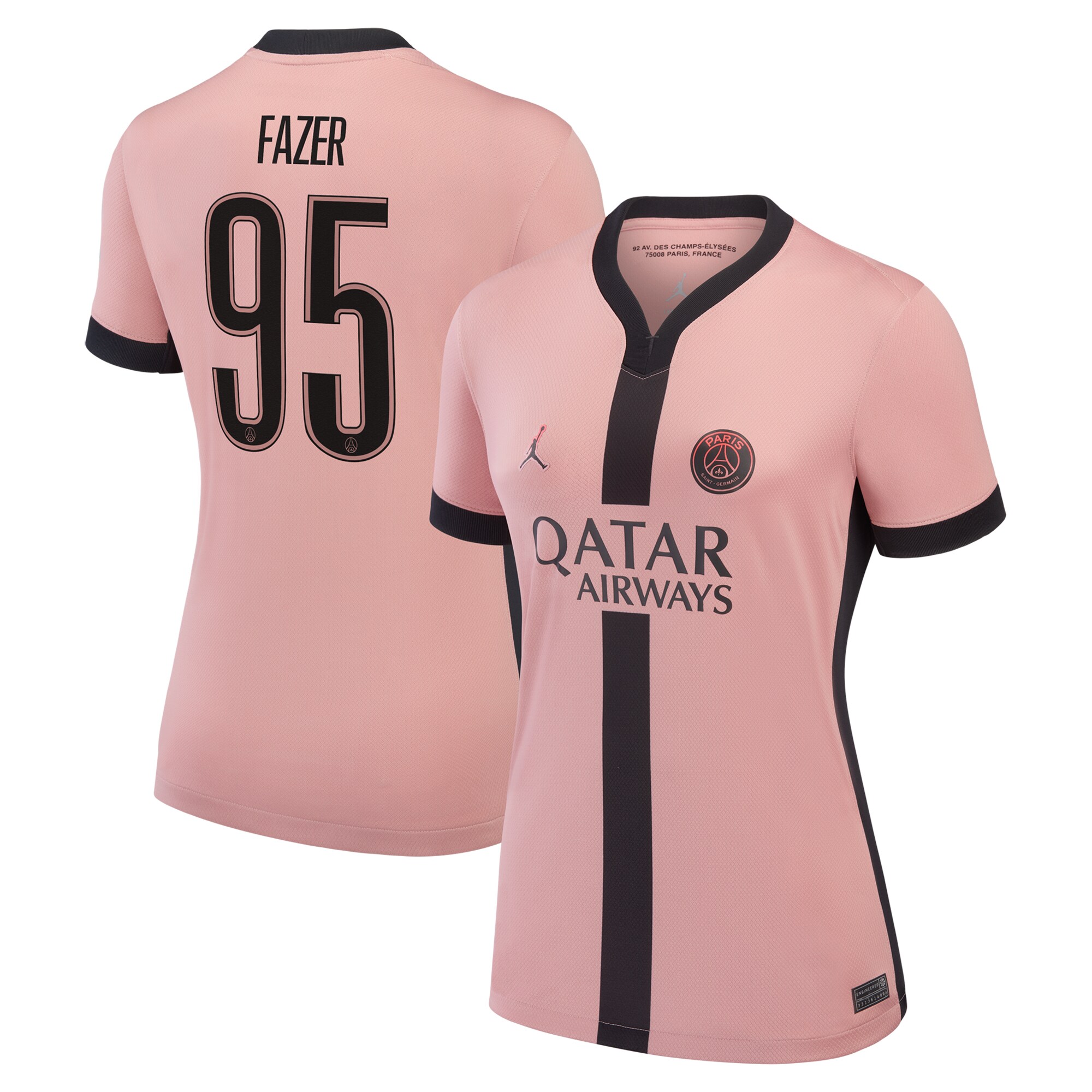 maglia terzo stadio psg jordan 2024-25 – donne con stampa fazer 95 Collezione | Kit e Maglie PSG