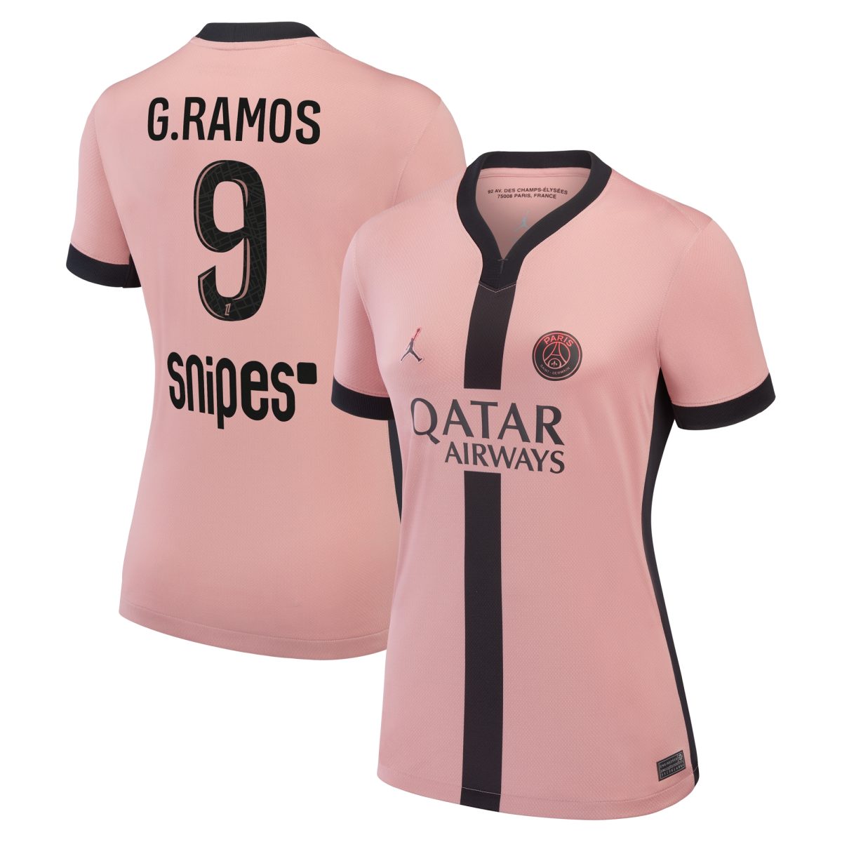 maglia terzo stadio psg jordan 2024-25 – donne con stampa g.ramos 9 Collezione | Kit e Maglie PSG
