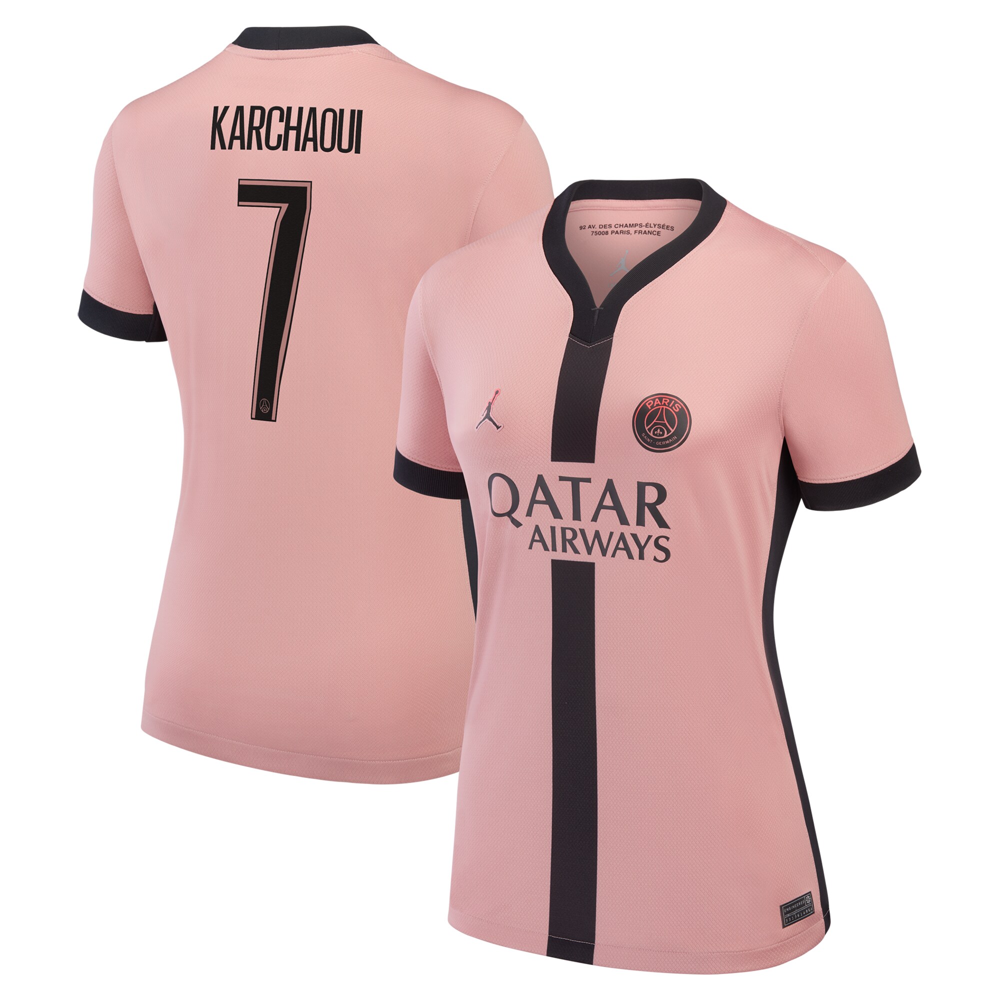 maglia terzo stadio psg jordan 2024-25 – donne con stampa karchaoui 7 Collezione | Kit e Maglie PSG