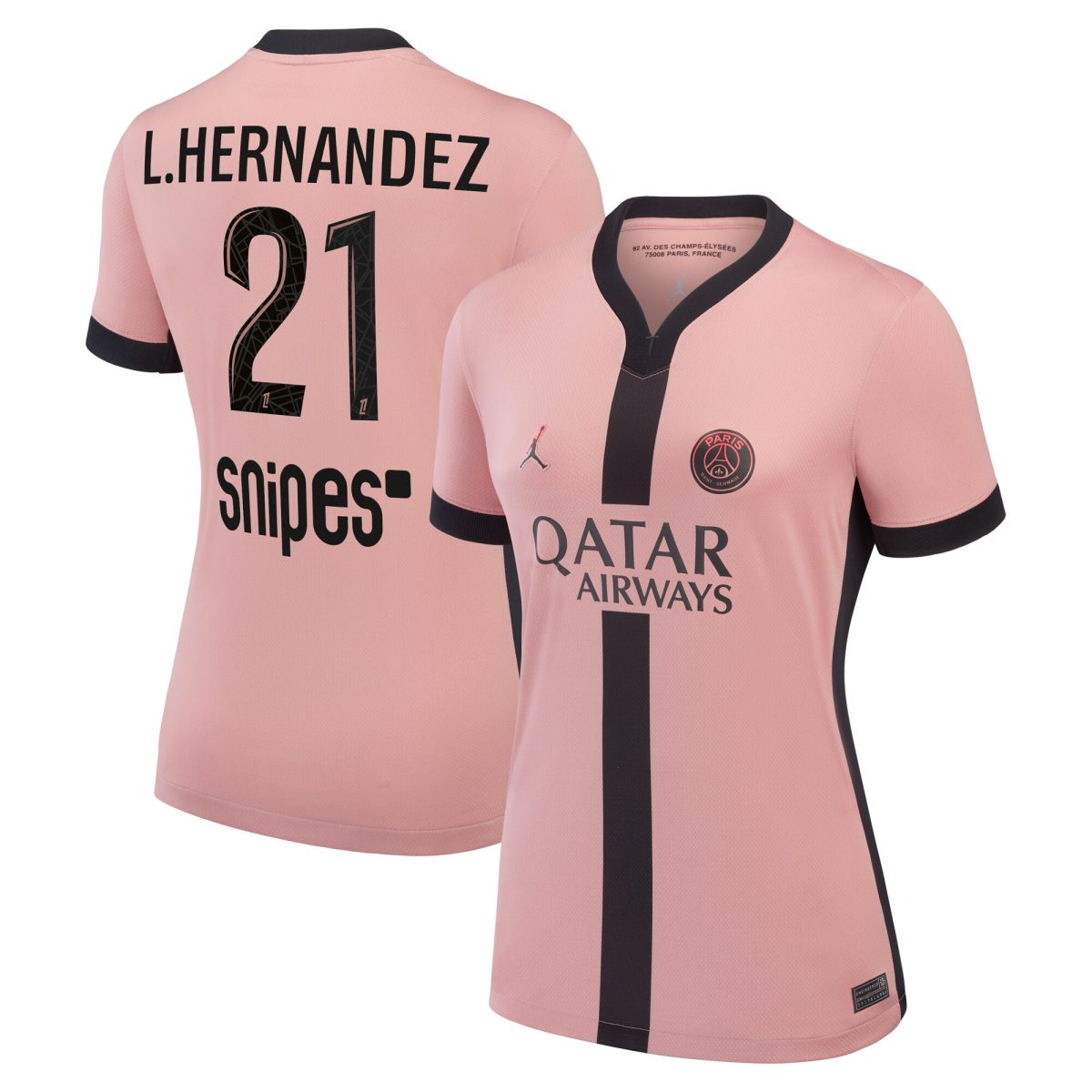 maglia terzo stadio psg jordan 2024-25 – donne con stampa l.hernandez 21 Collezione | Kit e Maglie PSG