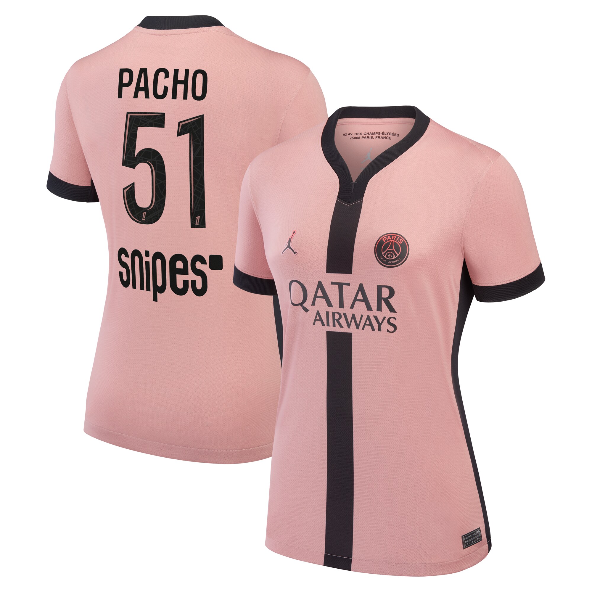 maglia terzo stadio psg jordan 2024-25 – donne con stampa pacho 51 Collezione | Kit e Maglie PSG