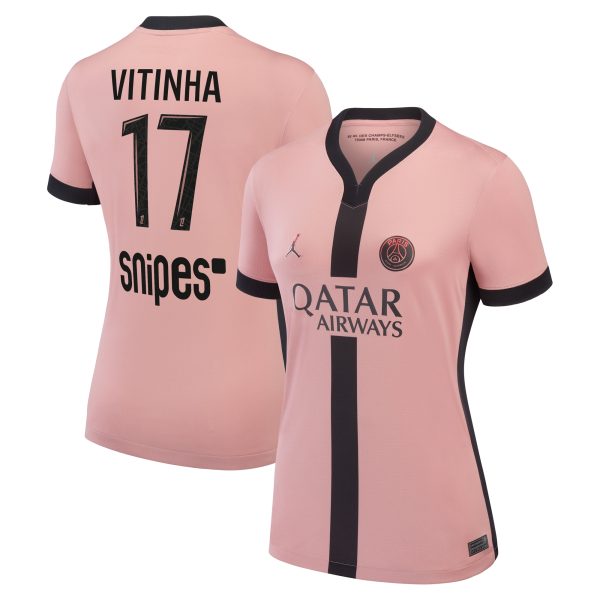 maglia terzo stadio psg jordan 2024-25 – donne con stampa vitinha 17 Collezione | Kit e Maglie PSG