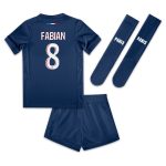 mini divisa home psg nike 2024-25 – bambini piccoli con stampa fabian 8 Collezione | Kit e Maglie PSG
