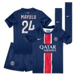 mini divisa home psg nike 2024-25 – bambini piccoli con stampa mayulu 24 Collezione | Kit e Maglie PSG