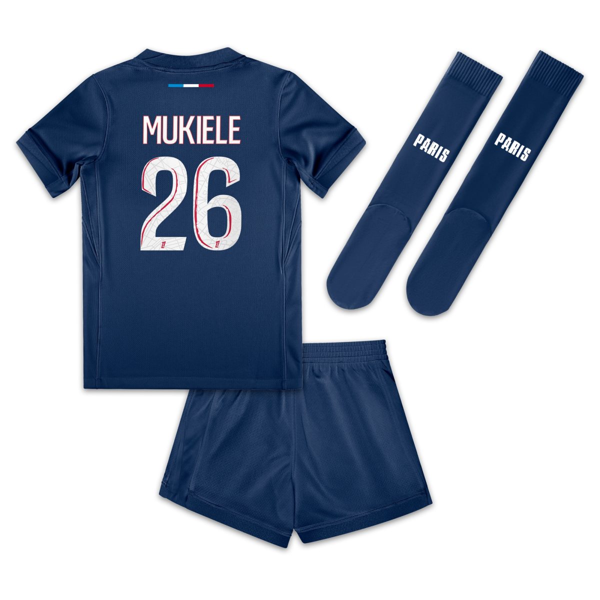 mini divisa home psg nike 2024-25 – bambini piccoli con stampa mukiele 26 Collezione | Kit e Maglie PSG