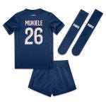 mini divisa home psg nike 2024-25 – bambini piccoli con stampa mukiele 26 Collezione | Kit e Maglie PSG