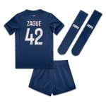 mini divisa home psg nike 2024-25 – bambini piccoli con stampa zague 42 Collezione | Kit e Maglie PSG