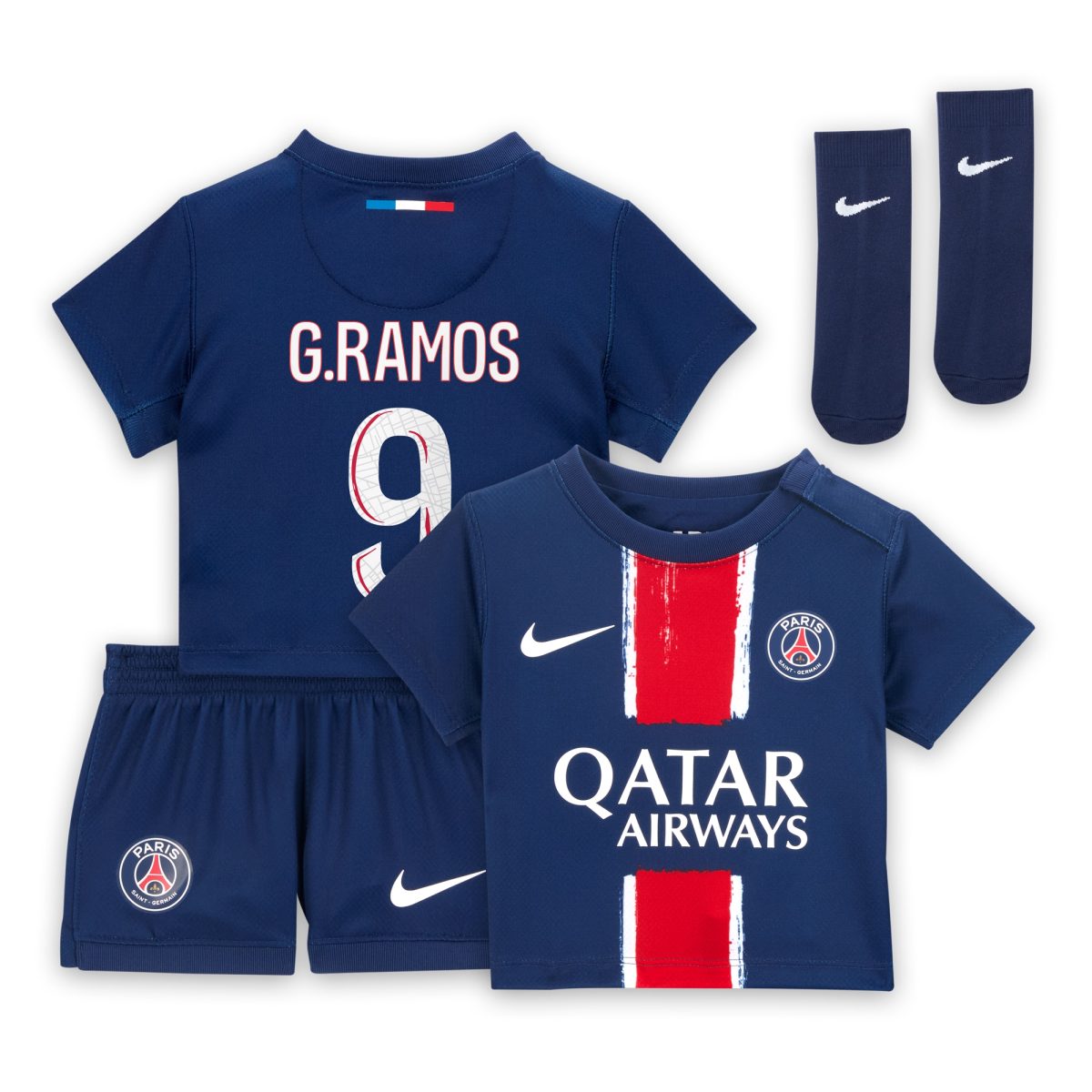 mini divisa home psg nike 2024-25 – neonatos con stampa g.ramos 9 Collezione | Kit e Maglie PSG