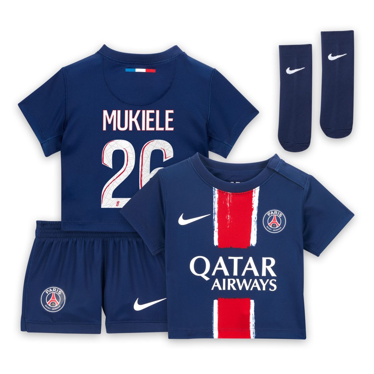 mini divisa home psg nike 2024-25 – neonatos con stampa mukiele 26 Collezione | Kit e Maglie PSG