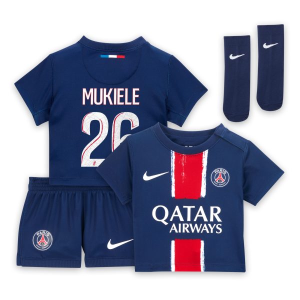 mini divisa home psg nike 2024-25 – neonatos con stampa mukiele 26 Collezione | Kit e Maglie PSG