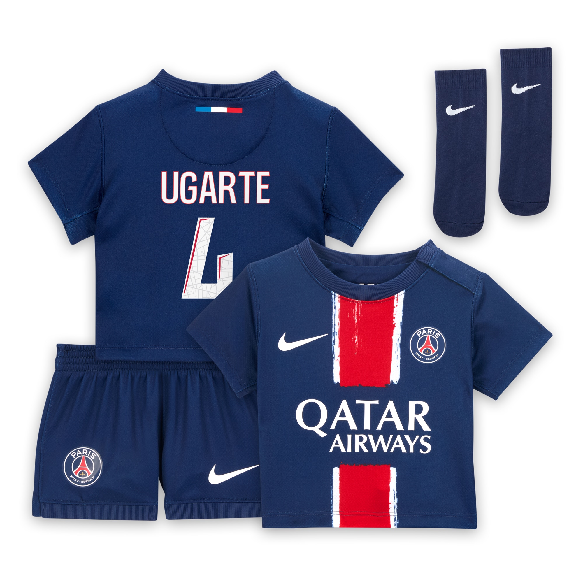 mini divisa home psg nike 2024-25 – neonatos con stampa ugarte 4 Collezione | Kit e Maglie PSG