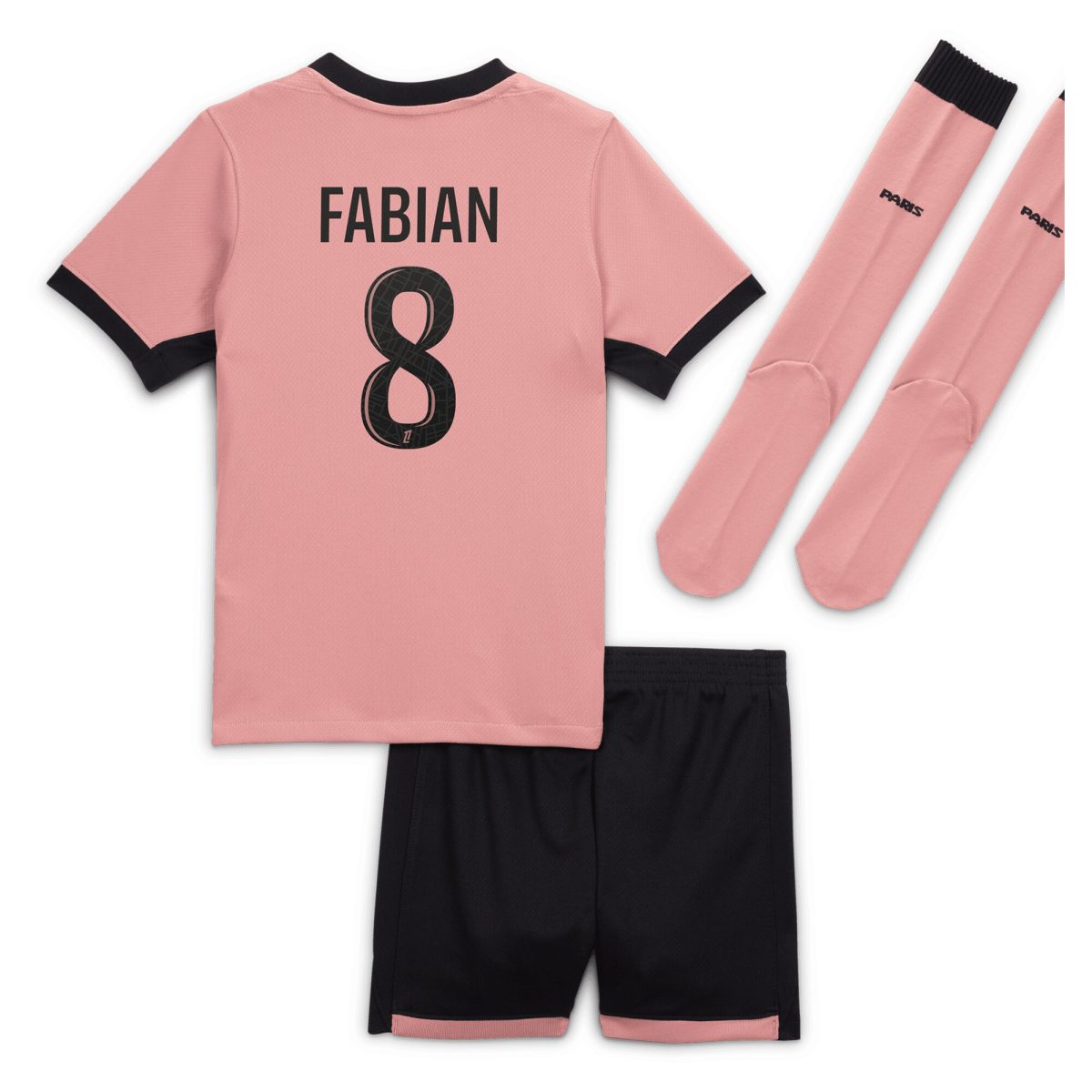mini kit psg jordan third stadium 2024-25 – bambini piccoli con stampa fabian 8 Collezione | Kit e Maglie PSG
