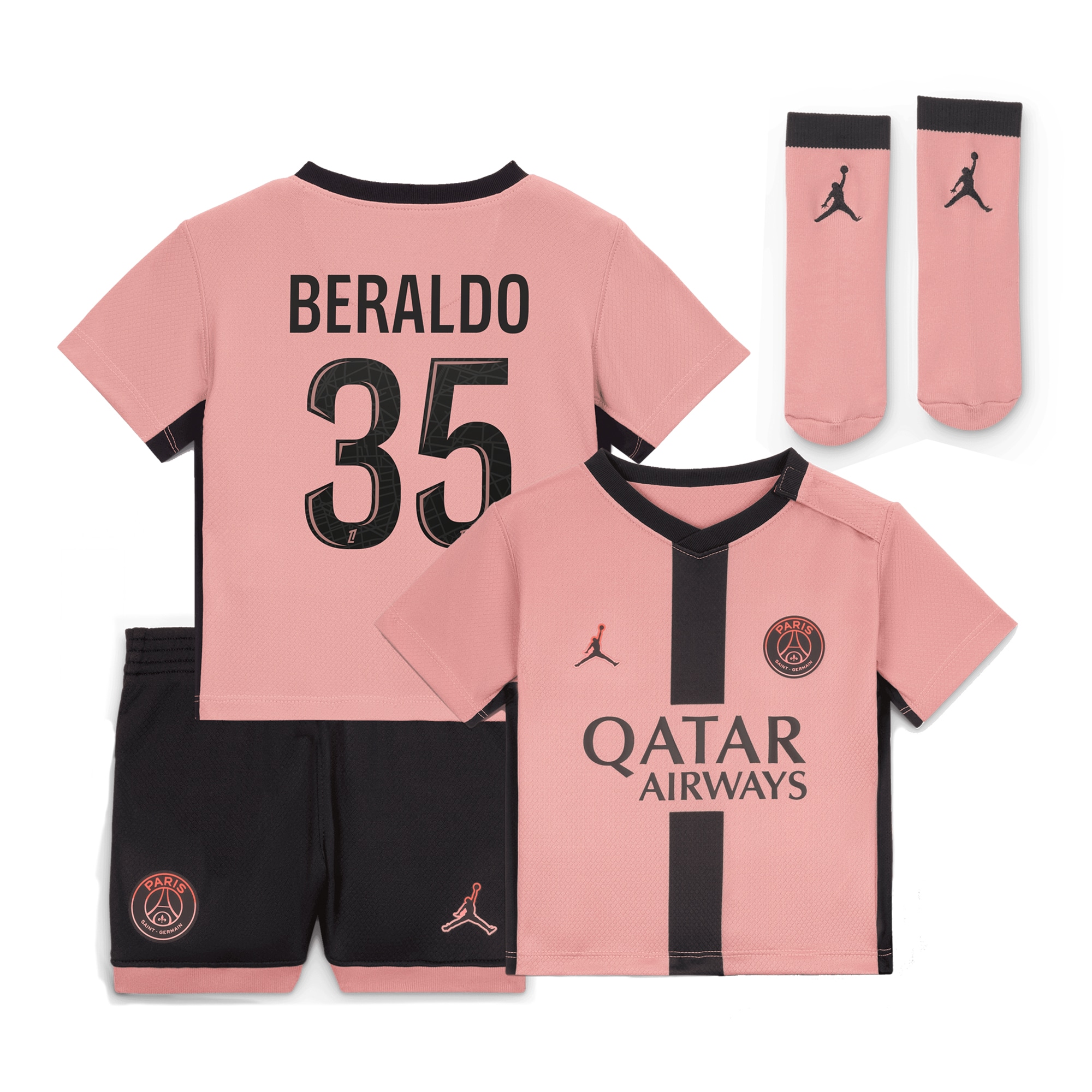 mini kit psg jordan third stadium 2024-25 – neonatos con stampa beraldo 35 Collezione | Kit e Maglie PSG