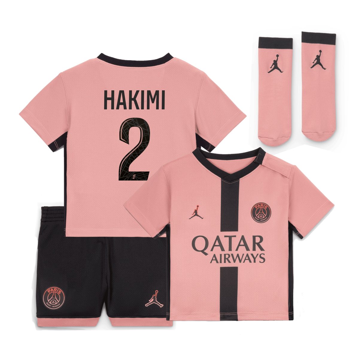 mini kit psg jordan third stadium 2024-25 – neonatos con stampa hakimi 2 Collezione | Kit e Maglie PSG