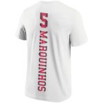 t-shirt grafica paris saint-germain marquinhos no.5 – bianca – bambini Collezione | Kit e Maglie PSG