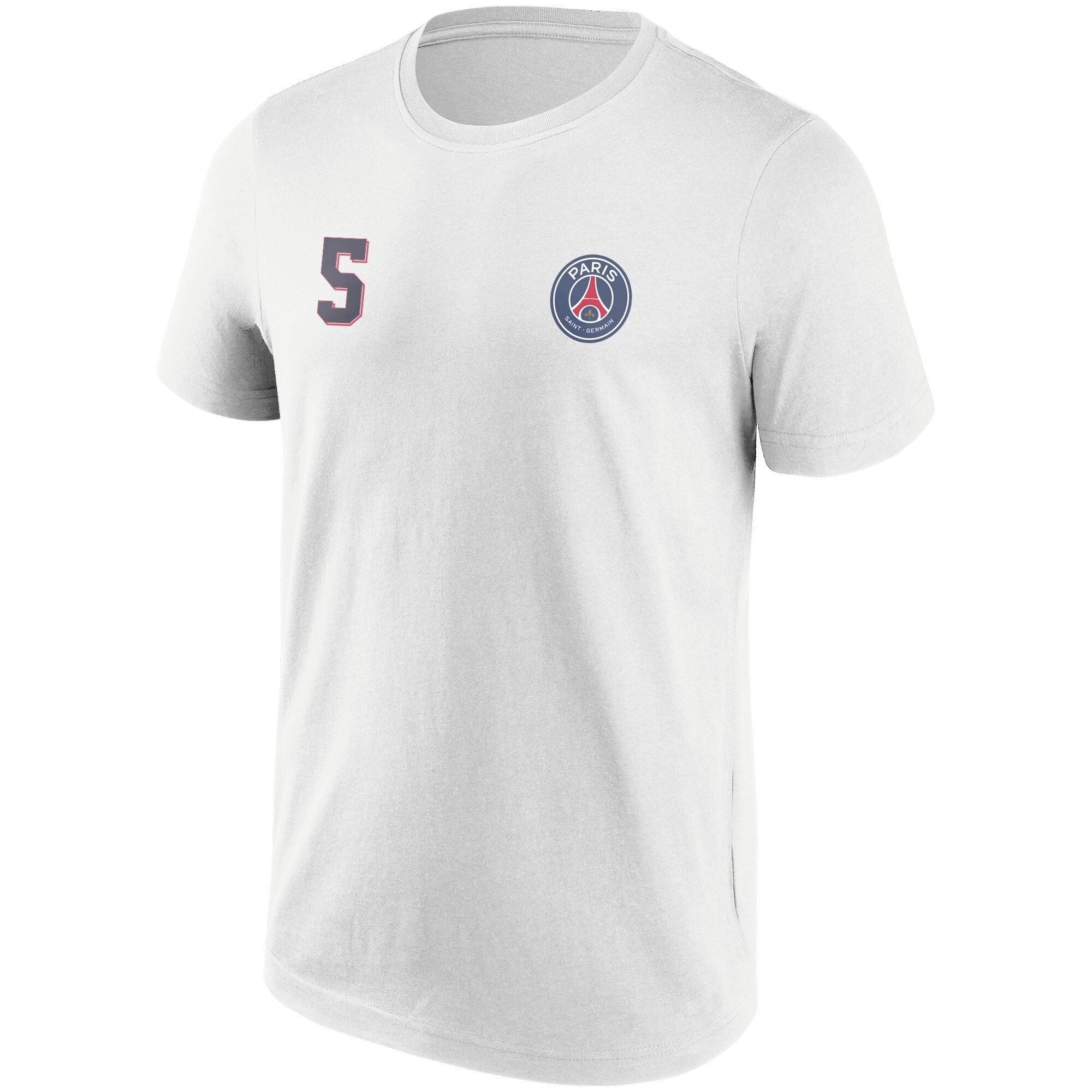 t-shirt grafica paris saint-germain marquinhos no.5 – bianca – uomo Collezione | Kit e Maglie PSG